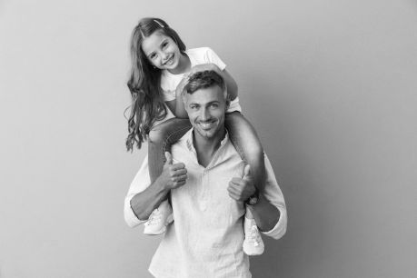 Mann mit Tochter